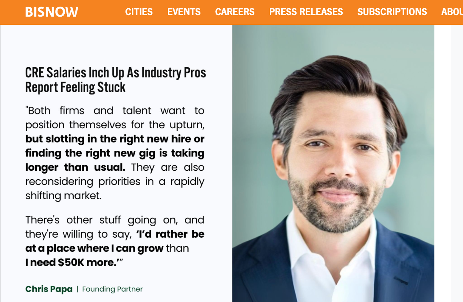 Article preview image showing Chris papa